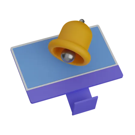 Computer notification  3D Icon