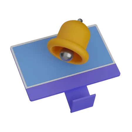 Computer notification 3D Icon