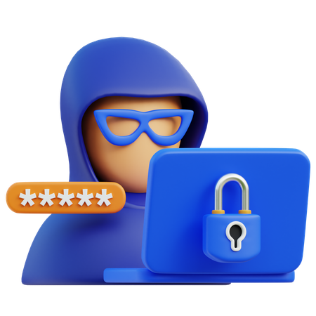 Computer Password  3D Icon