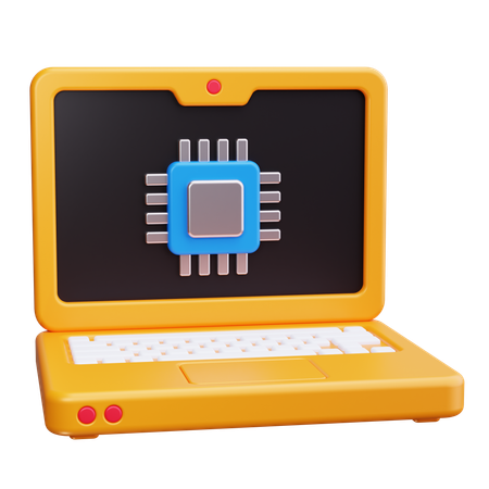 Computer Processor  3D Icon