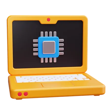 Computer Processor  3D Icon