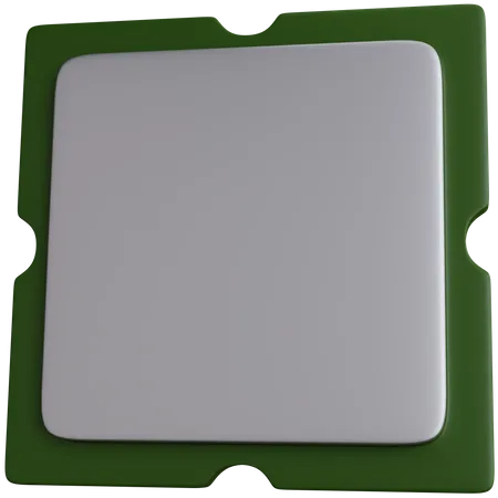 3 D Rendering Computer Processor Isolated 3D Icon