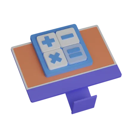 Computer-Rechner  3D Icon