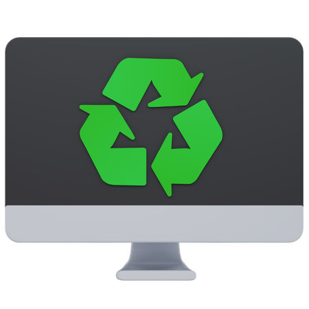 컴퓨터 재활용  3D Icon