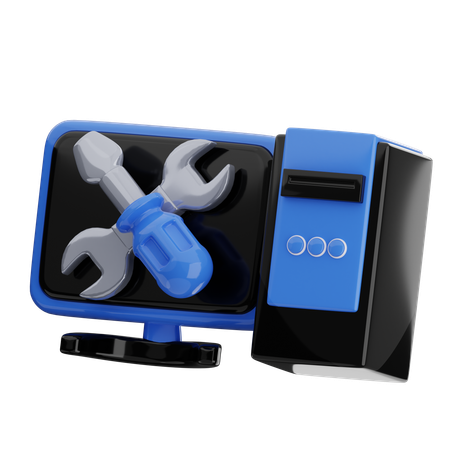 Computer Repair  3D Icon