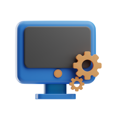 Computer Repairing  3D Icon