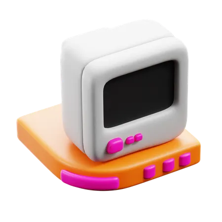 Computer retro  3D Icon