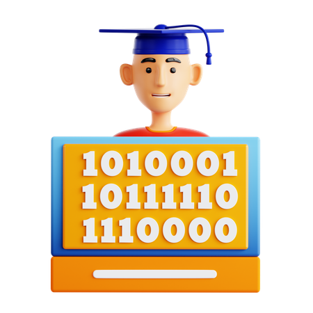 Computer Science Degree  3D Icon