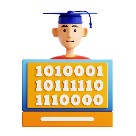 Computer Science Degree  3D Icon