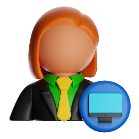 Computer Scientist  3D Icon