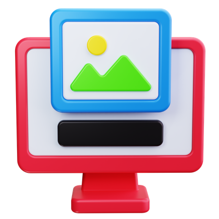 Computer Screen  3D Icon