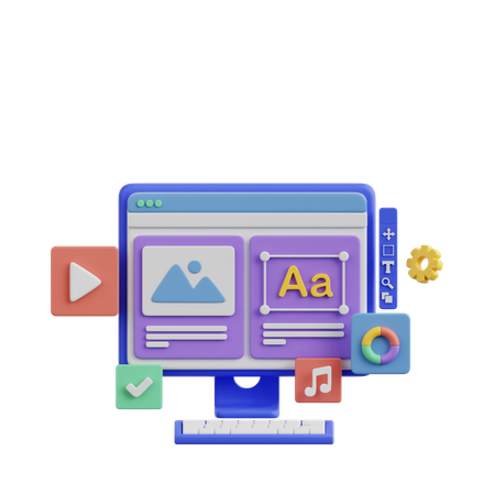 Computer Screen  3D Icon