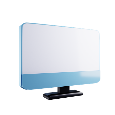 Computer Screen 3D Icon