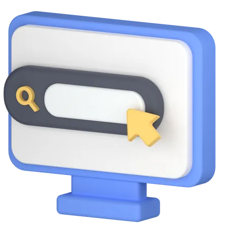 Search On Your Computer 3D Icon