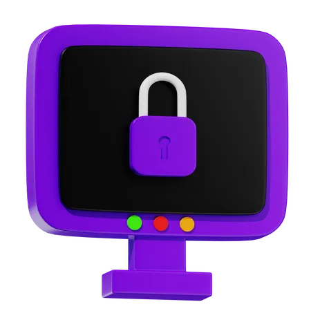 Cyber Security 3 D Illustrations 3D Icon