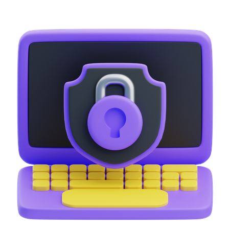 Computer Security  3D Icon