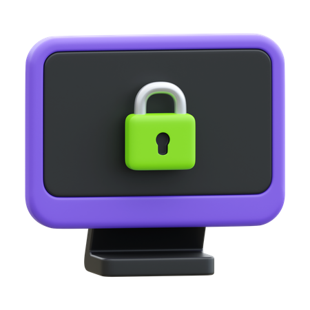 Computer Security  3D Icon