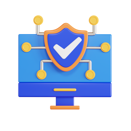 Computer Security  3D Icon