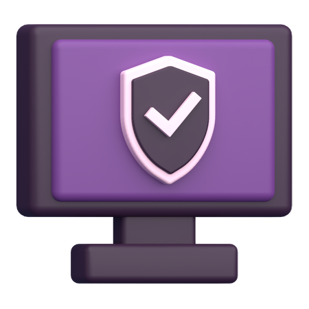 Computer Security  3D Icon