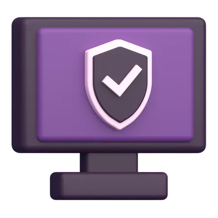 Computer Security  3D Icon