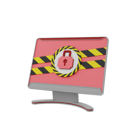 Computer Security  3D Icon