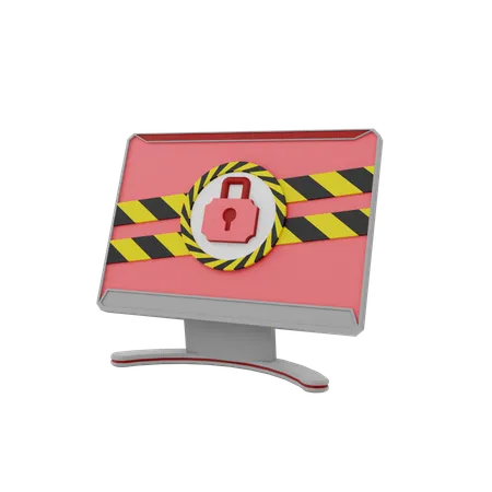 Computer Security  3D Icon