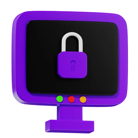 Computer Security  3D Icon