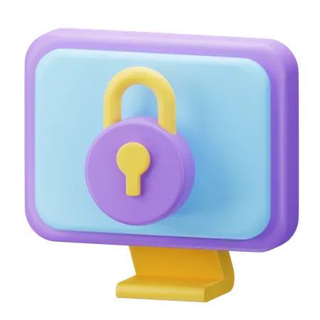 Computer Security  3D Icon