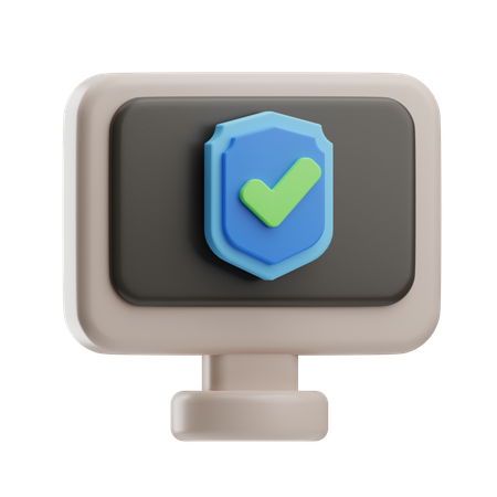 Computer Security  3D Icon