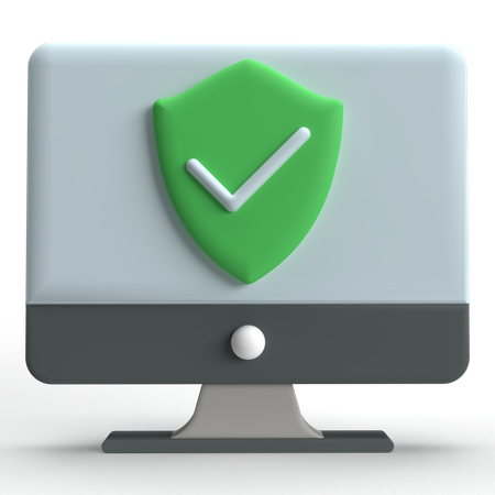 Computer Security  3D Icon