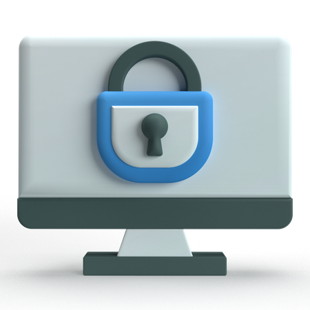 Computer Security  3D Icon