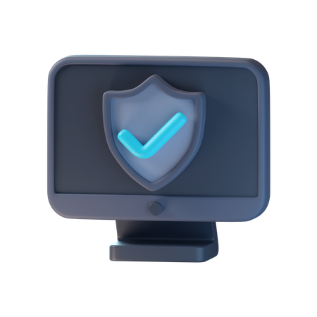 Computer Security  3D Icon