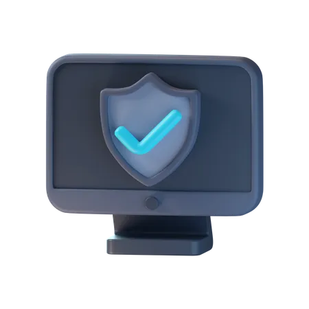 Computer Security  3D Icon