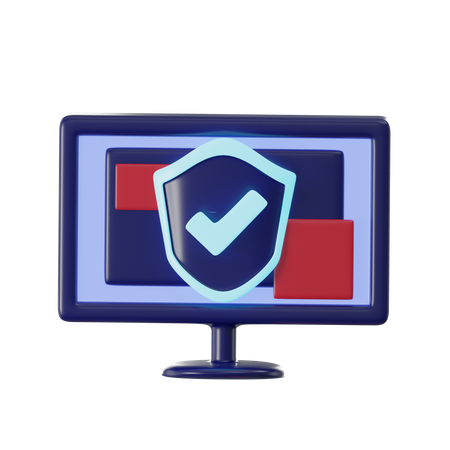 Computer Security  3D Icon
