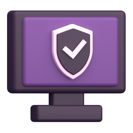 Computer Security  3D Icon