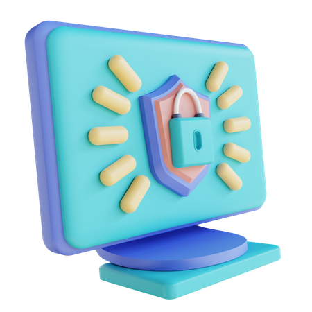 Computer Security  3D Illustration