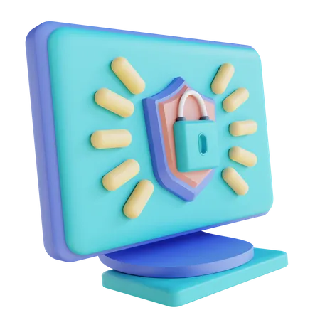 Computer Security  3D Illustration