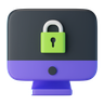 computer security 3d logos