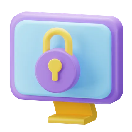 Computer Security 3 D Illustration 3D Icon