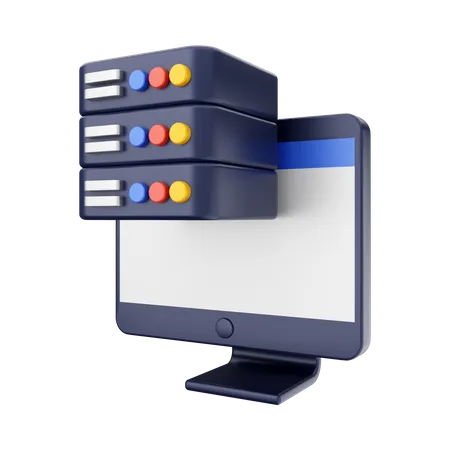 Computer Server  3D Illustration