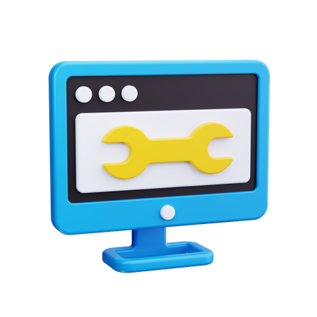 Computer Service  3D Icon