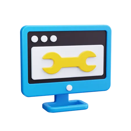 Computer Service  3D Icon