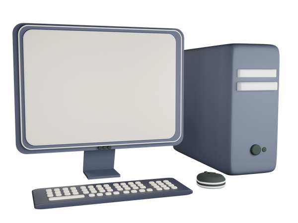 Computer Set  3D Illustration