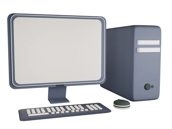 Computer Set  3D Illustration