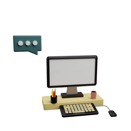 Computer System 3D Icon
