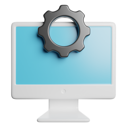 Computer Setting  3D Icon