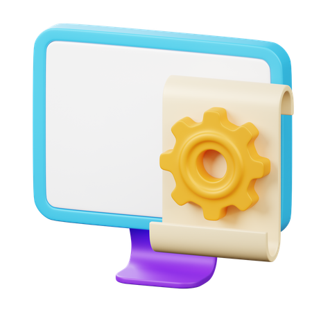 Computer Settings  3D Icon