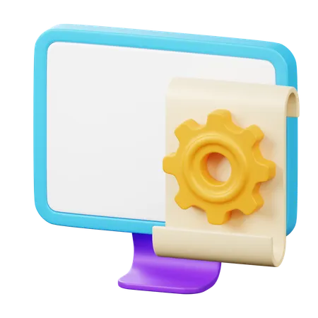 Computer Settings  3D Icon