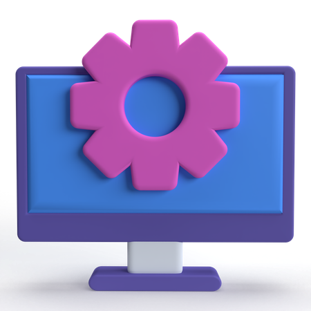 Computer-Setup  3D Icon