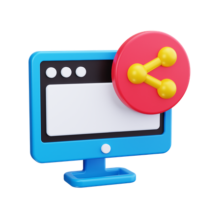 Computerfreigabe  3D Icon